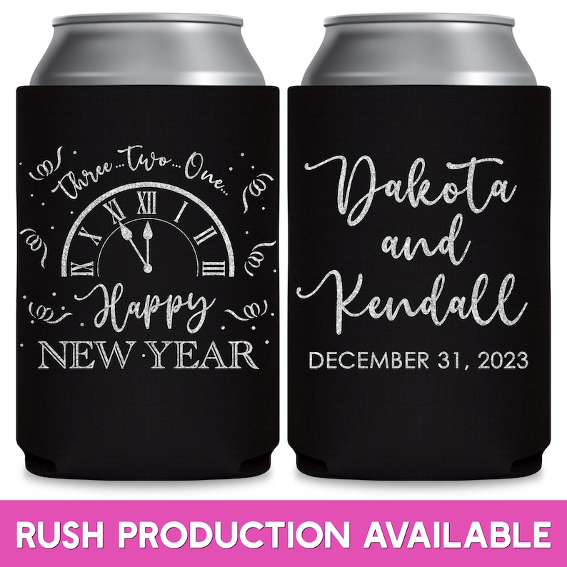 New Years Eve Wedding Countdown Wedding Favors for Guests Wedding Can Coolers Wedding Party Gifts for Wedding Guests Wedding Favor Ideas 2A Bild 1
