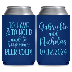 Wedding Can Coolers Wedding Favors for Guests in Bulk Wedding Favor Ideas To Have & To Hold To Keep Your Beer Cold 4A Wedding Party Gift Bag 画像 2