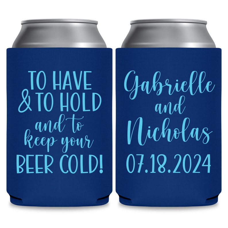 Wedding Can Coolers Wedding Favors for Guests in Bulk Wedding Favor Ideas To Have & To Hold To Keep Your Beer Cold 4A Wedding Party Gift Bag 画像 2
