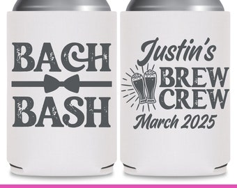 Bachelor Party Favors Groomsmen Gifts Personalized Can Coolers Gifts for Groomsmen Proposal Bach Bash Brew Crew Bachelor Party Gift Ideas 1A
