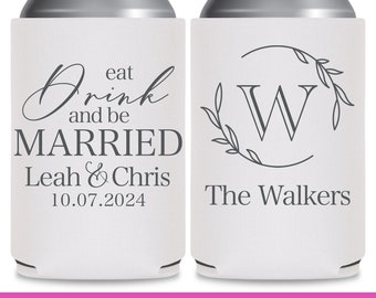Wedding Can Coolers Wedding Party Gifts for Wedding Guests Wedding Favor Ideas Eat Drink Be Married Wedding Favors for Guests in Bulk 1A