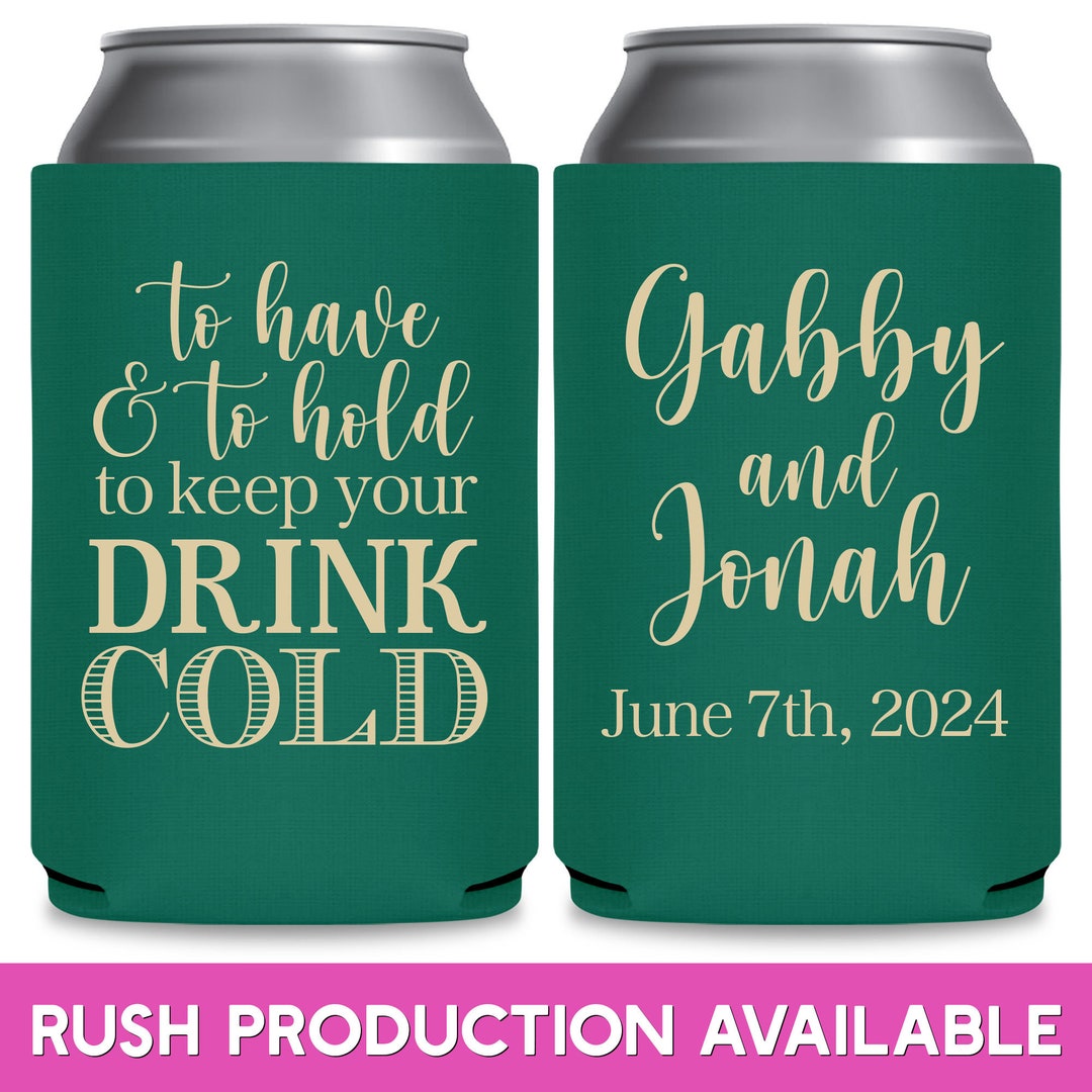 Wedding Can Coolers Wedding Favors for Guests in Bulk Wedding Etsy