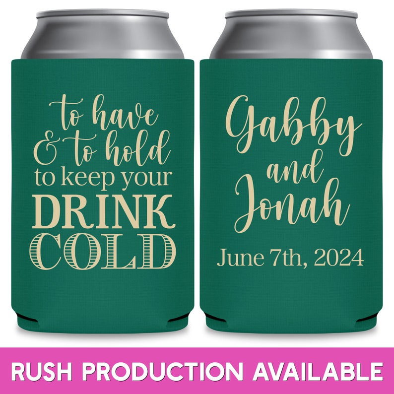 Wedding Can Coolers Wedding Favors for Guests in Bulk Wedding Favor Ideas Wedding Party Gift Bags To Have To Hold Keep Your Drink Cold 2A image 1