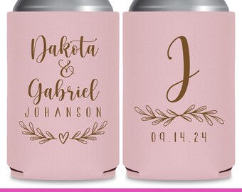 Wedding Can Coolers Boho Wedding Favors for Guests in Bulk Wedding Party Gift Beer Holder Bridal Shower Gifts for Bridesmaids Floral Love 1A