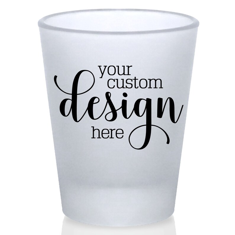 Custom Shot Glasses Personalized Wedding Favors for Guests in Bulk Wedding Monogram Wedding Party Gifts Bridal Shower Gift Design or Logo 1A image 3