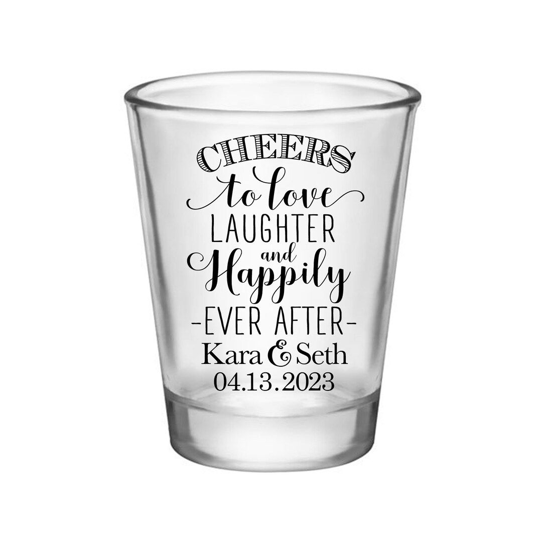 Wedding Shot Glasses Wedding Favors for Guests in Bulk Customized Shot