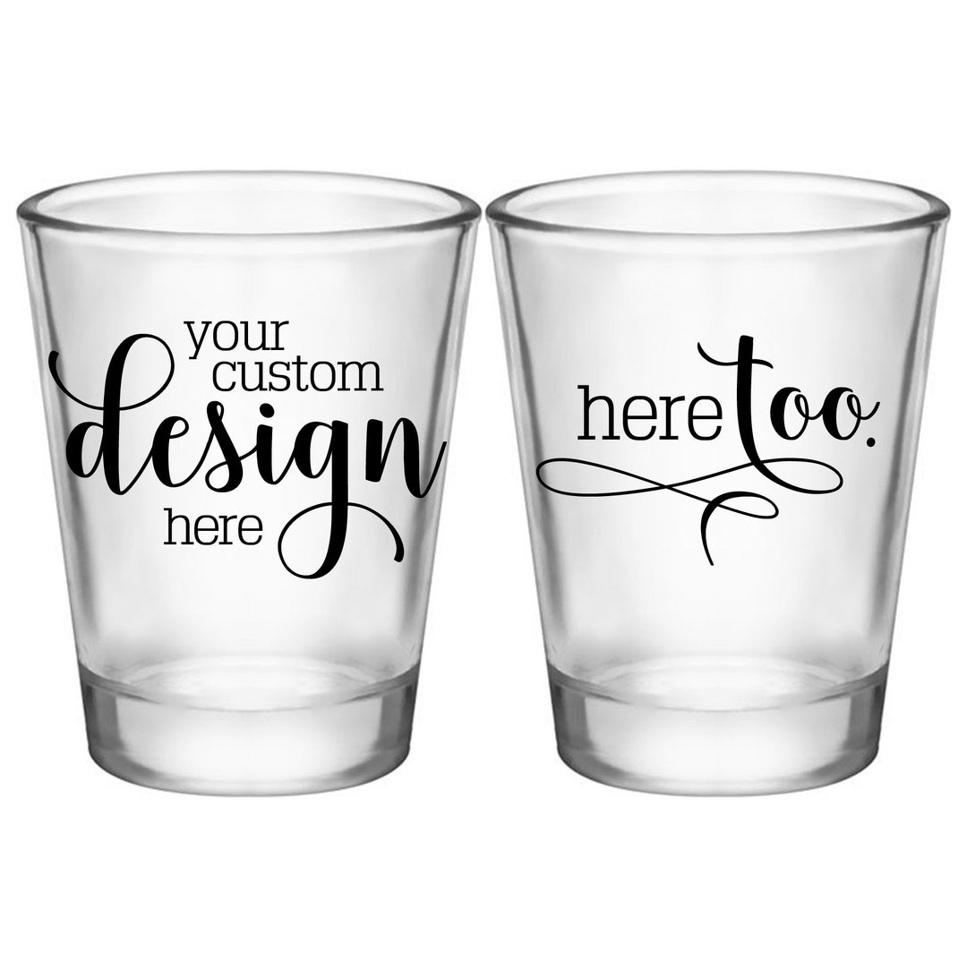 Custom Shot Glasses Personalized Wedding Favors for Guests in Etsy