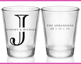 Wedding Shot Glasses Minimalist Wedding Favors for Guests in Bulk Personalized Shot Glasses for Gift Bags Wedding Party Gifts Basic 2A2