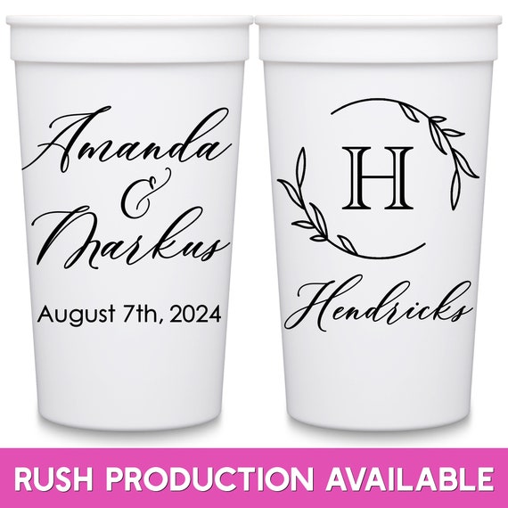 Wedding Cups Personalized Wedding Favors for Guests in Bulk