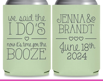 Wedding Can Coolers Wedding Favors for Guests in Bulk Custom Wedding Favours Wedding Party Gifts We Said The I Do's 1A Unique Wedding Favors