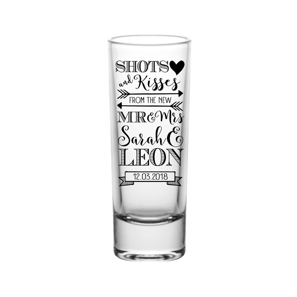 Wedding Shot Glasses Personalized Wedding Favors Unique Etsy