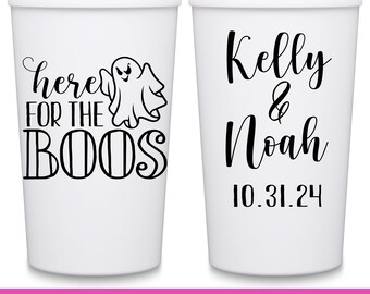 Halloween Wedding Favors Personalized Wedding Cups Goth Wedding Custom Cups Gothic Wedding Decor Wedding Party Favors Here For The Boos 1A