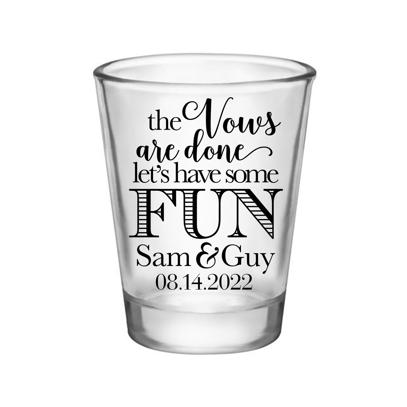 Wedding Shot Glasses Personalized Shot Glasses Custom Wedding Etsy