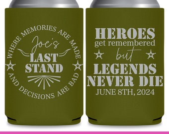 Bachelor Party Favors Groomsmen Gifts Custom Can Coolers Heroes & Legends Never Die The Last Stand Groomsmen Proposal Gifts for Groomsmen 1A