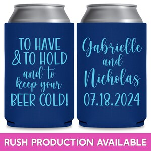Wedding Can Coolers Wedding Favors for Guests in Bulk Wedding Favor Ideas To Have & To Hold To Keep Your Beer Cold 4A Wedding Party Gift Bag 画像 1
