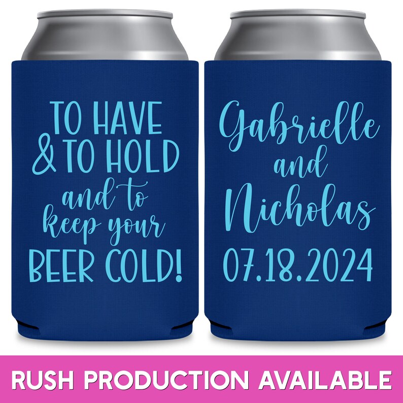 Wedding Can Coolers Wedding Favors for Guests in Bulk Wedding Favor Ideas To Have & To Hold To Keep Your Beer Cold 4A Wedding Party Gift Bag 画像 1