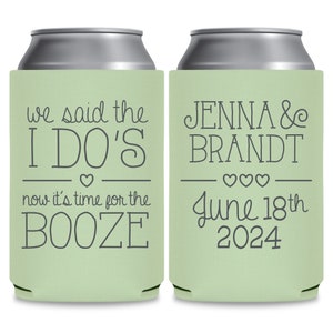 Wedding Can Coolers Wedding Favors for Guests in Bulk Custom Wedding Favours Wedding Party Gifts We Said The I Do's 1A Unique Wedding Favors