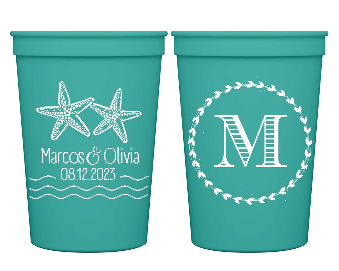 Wedding Party Cups Beach Wedding Favors for Guests in Bulk Etsy