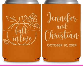 Fall Wedding Favors for Guests in Bulk Rustic Wedding Favor Ideas Pumpkin Decor Wedding Can Coolers Fall Wedding Ideas Fall In Love 6A