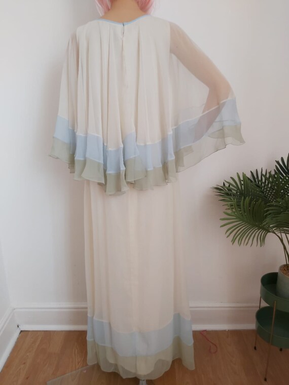 Vintage 1970s Jean Varon Couture Maxi Dress - image 3