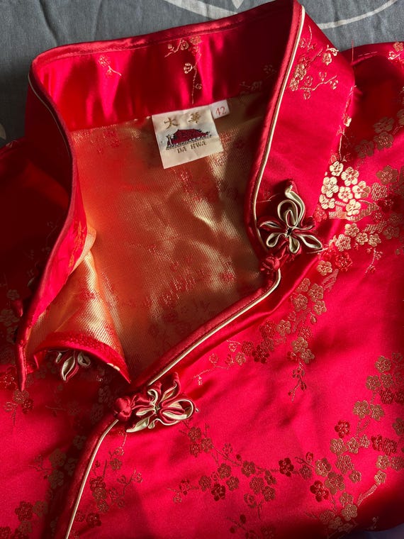 Vintage Traditional Chinese Changshan Short Sleev… - image 8