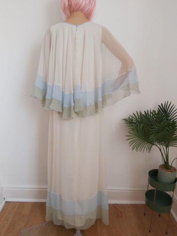 Vintage 1970s Jean Varon Couture Maxi Dress - image 4