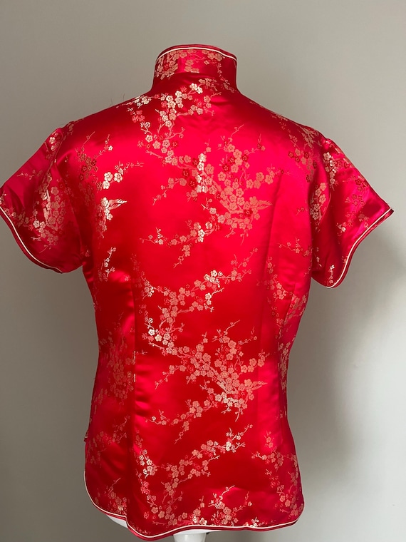 Vintage Traditional Chinese Changshan Short Sleev… - image 4