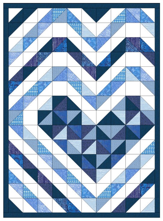 LOVELIGHT PDF Multi-size Digital Quilt Pattern Modern Easy | Etsy