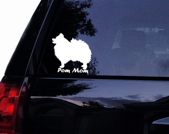 Maltese Mom Windshield Sticker Vinyl Auto Window puppy v2