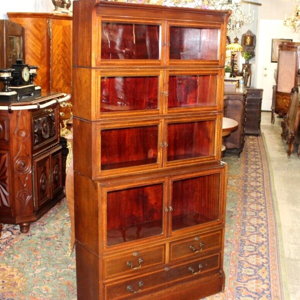 Antique Bookcase Etsy