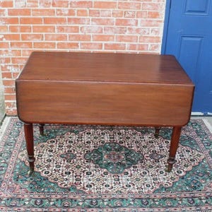 American Antique Mahogany Drop Leaf Table | Classic Dining Room Furniture