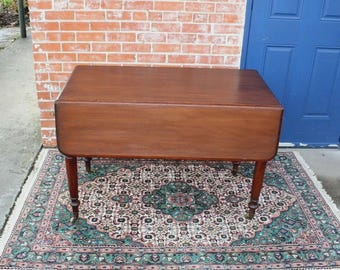 American Antique Mahogany Drop Leaf Table | Classic Dining Room Furniture