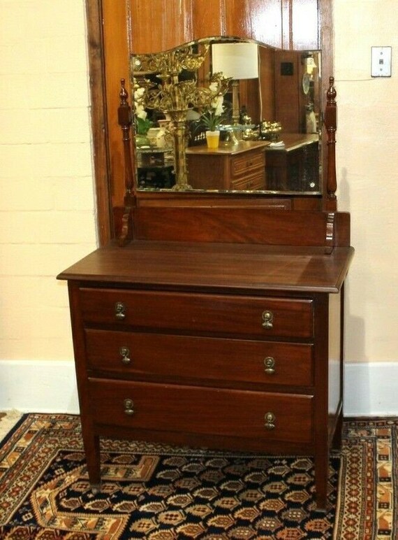English Antique Dresser With 3 Drawers Etsy UK