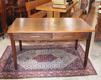American Antique Oak Arts & Crafts Writing Desk