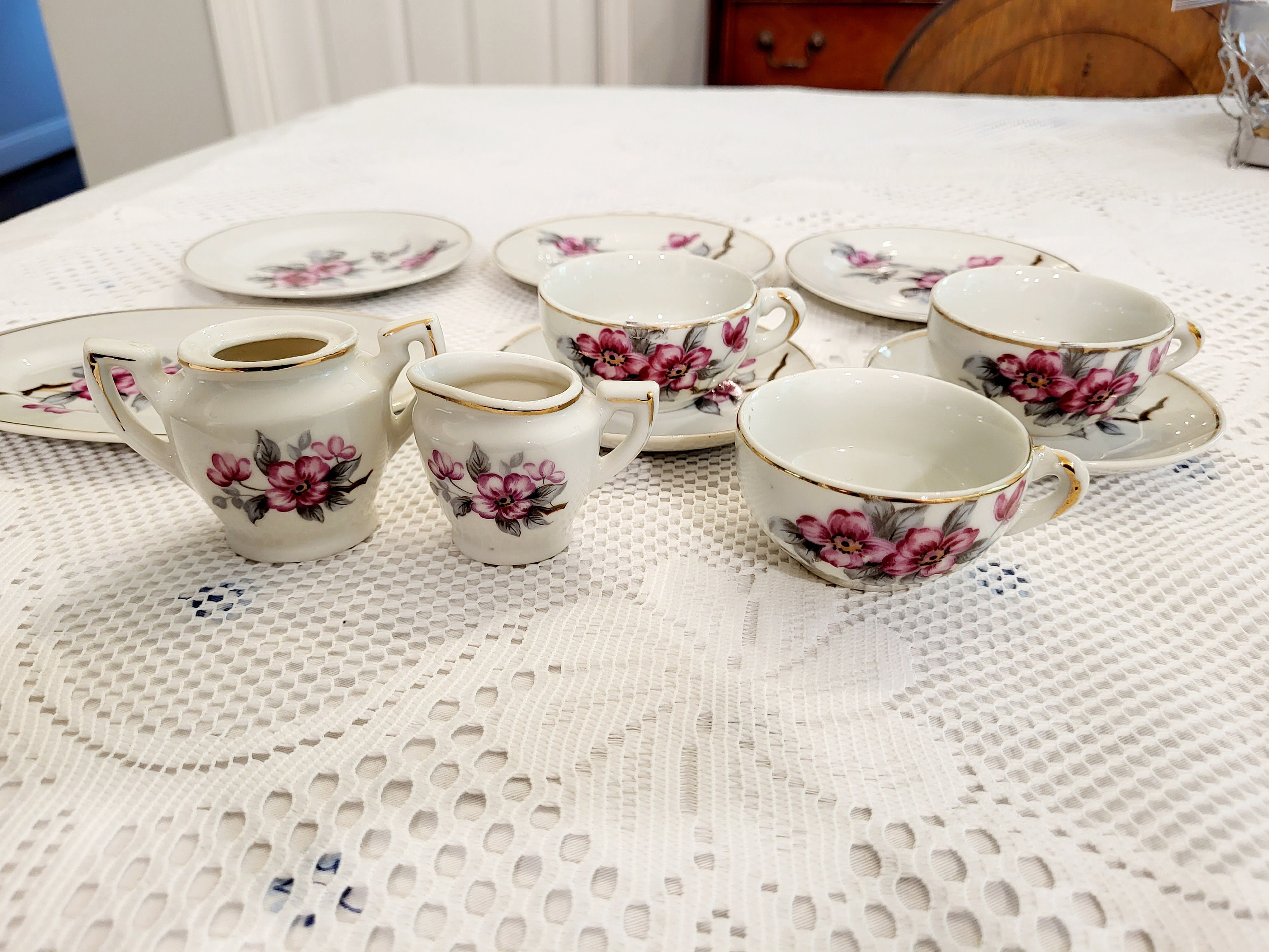 Children's Vintage Tea Set Made in Japan 14 Pieces Etsy