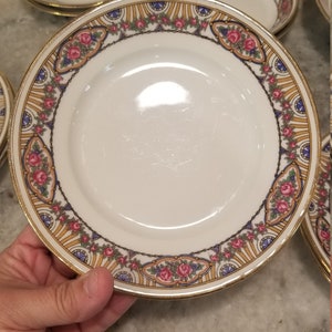 Vintage Limoges William Guerin Limoges France set of 3 Bread plates