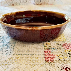 McCoy Pottery Brown Casserole Vintage Made in USA