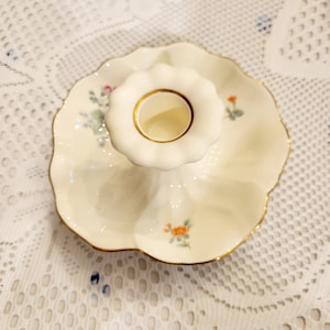 Mikasa English Garden Bone china candle stick holder