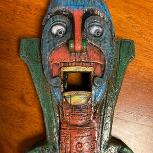 Tiki Mask with face inspired by Disney Enchanted Tiki Room and Trader Sam's Grog Grotto Thin Face