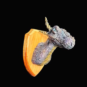 Taxidermy dragon head trophy mounted dragon shield image 9