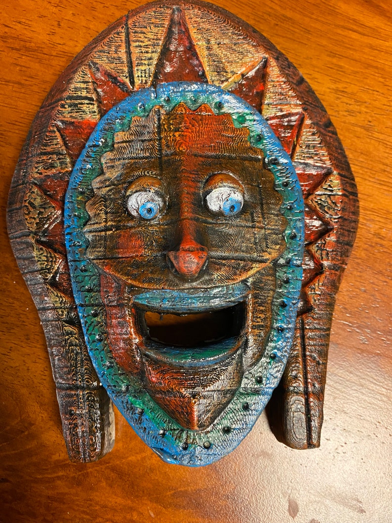 Tiki Mask with face inspired by Disney Enchanted Tiki Room and Trader Sam's Grog Grotto Hat Face