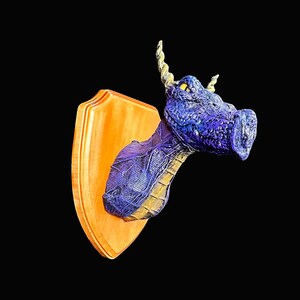 Taxidermy dragon head trophy mounted dragon shield image 7