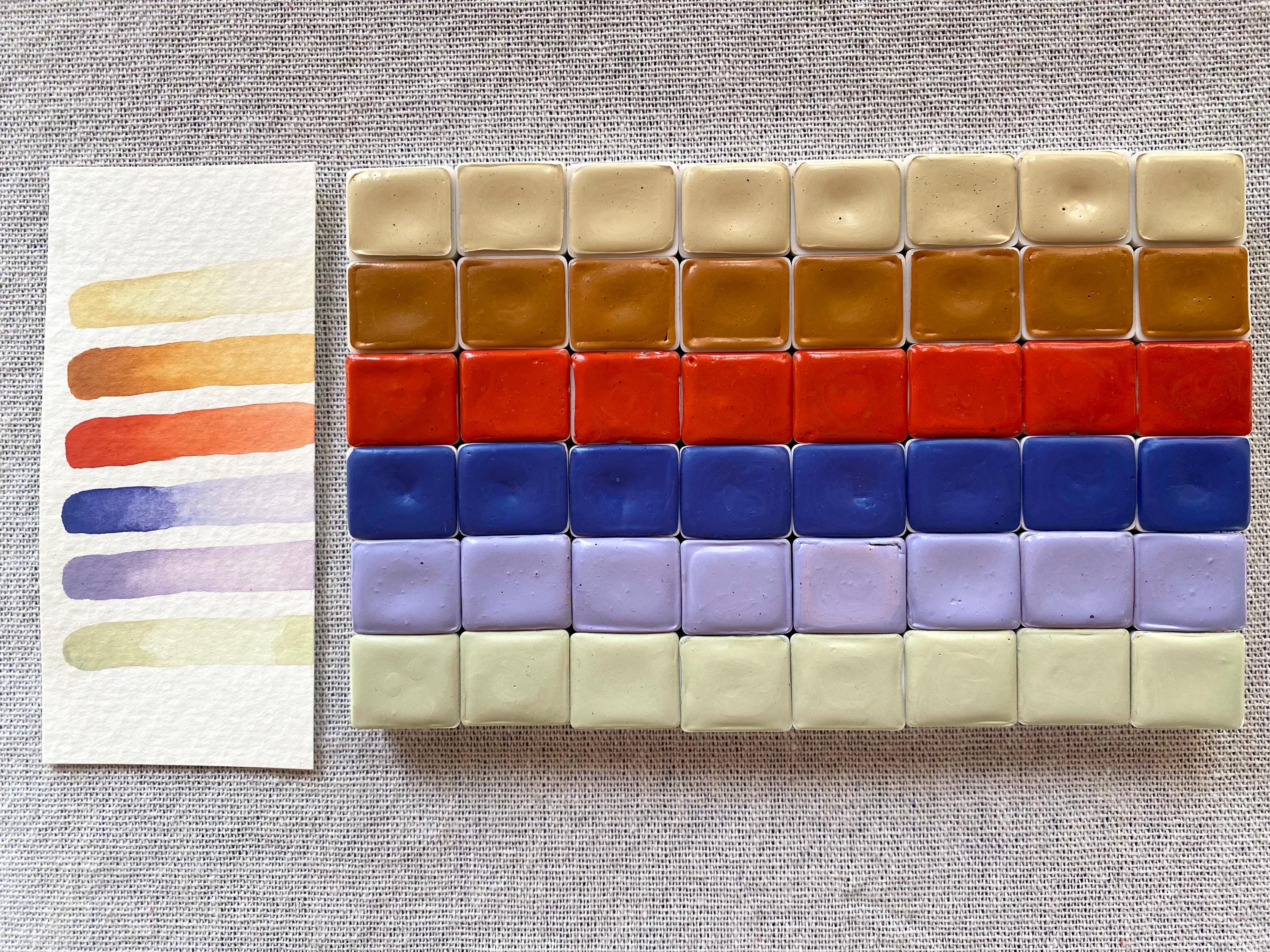 手作り水彩画 | ハーフパン 6 個セット | Vista NM - Etsy 日本