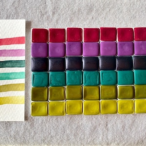 Handmade Watercolor | Set of 6 Half Pans | Stone Tones