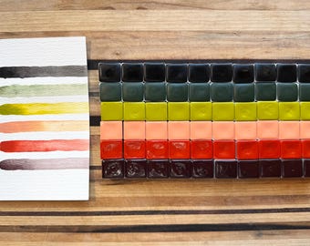 Handmade Watercolor | Set of 6 Half Pans | Carnival