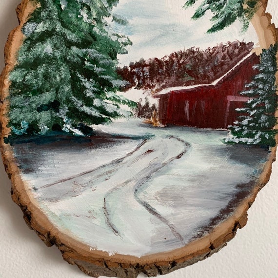 Winter Landscape Acrylic On Wood Winter Scenes Winter Art Etsy Winter Landscape Acrylic On Wood Winter Scenes Winter Art Etsy