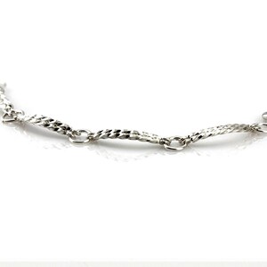 Sterling Silver Bracelet, Double Chain Bracelet, Solid Silver Bracelet for Women, Unique Silver Bracelet, Fine Silver Bracelet, Gift for Her image 4