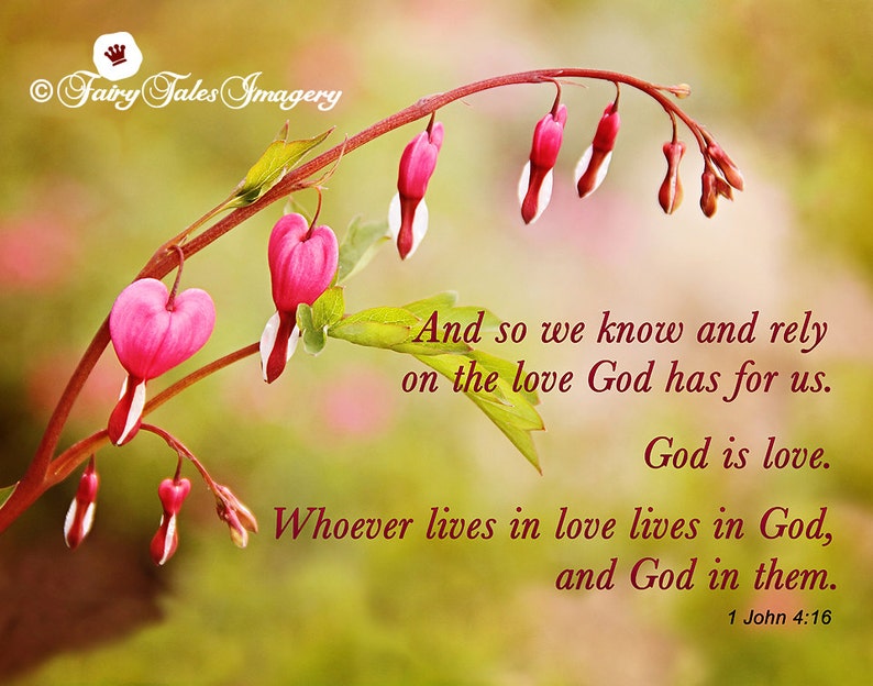 Bible Verse Photography Flower Scripture Bleeding Heart Floral Etsy