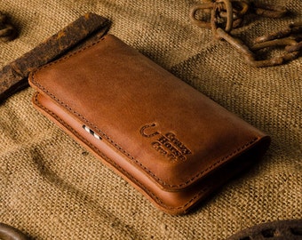 iPhone 16 15 case wallet for two phones 2 phones sleeve Crazy Horse leather iPhone 16e 16 15 Pro card holder iPhone 16 Plus 15 Pro Max cover