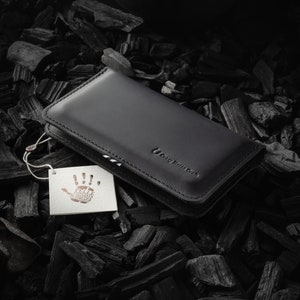 Funda tipo billetera negra para iPhone 16 y 15 para dos teléfonos, funda Crazy Horse de cuero para 2 teléfonos, tarjetero para iPhone 16 Pro, funda para iPhone 15 Pro Max y funda para iPhone 16e